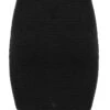 Black Textured Bodycon Mini Skirt -Chic Summer Shop 00100008285 ZM