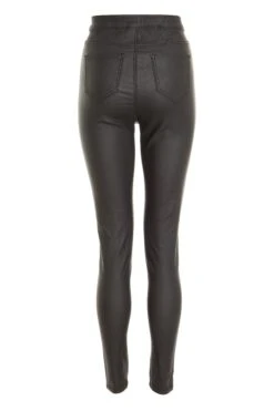 Black Faux Leather Skinny Trousers -Chic Summer Shop 00100031330 ZB