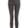 Black Faux Leather Skinny Trousers