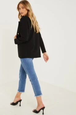 Black Military Jacket -Chic Summer Shop 00100031341 XB