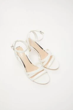 White Strappy Heeled Sandals -Chic Summer Shop 00100032964 XS