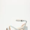 Light Blue Strappy Block Low Heeled Sandals -Chic Summer Shop 00100033021 ZM