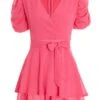 Pink Chiffon Playsuit