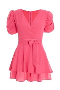 Pink Chiffon Playsuit