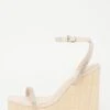 Nude Embellished Strappy Wedges -Chic Summer Shop 00100033261 ZM