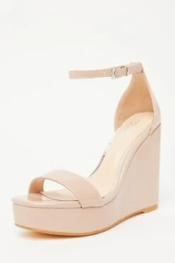 Nude Platform Wedges -Chic Summer Shop 00100033293 XB