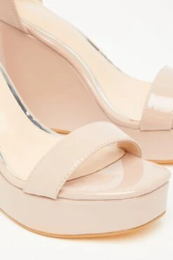 Nude Platform Wedges -Chic Summer Shop 00100033293 ZB