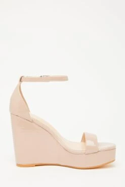 Nude Platform Wedges -Chic Summer Shop 00100033293 ZS