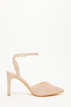 Wide Fit Nude Court Heels -Chic Summer Shop 00100033322 ZS