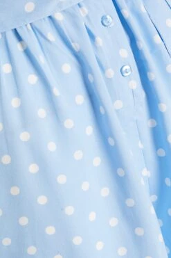 Blue Polka Dot Playsuit -Chic Summer Shop 00100034056 ZS