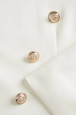 Cream Tailored Blazer -Chic Summer Shop 00100034074 ZS