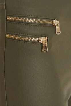 Green Faux Leather Skinny Trousers 13 Green Faux Leather Skinny Trousers -Chic Summer Shop 00100034748 ZS