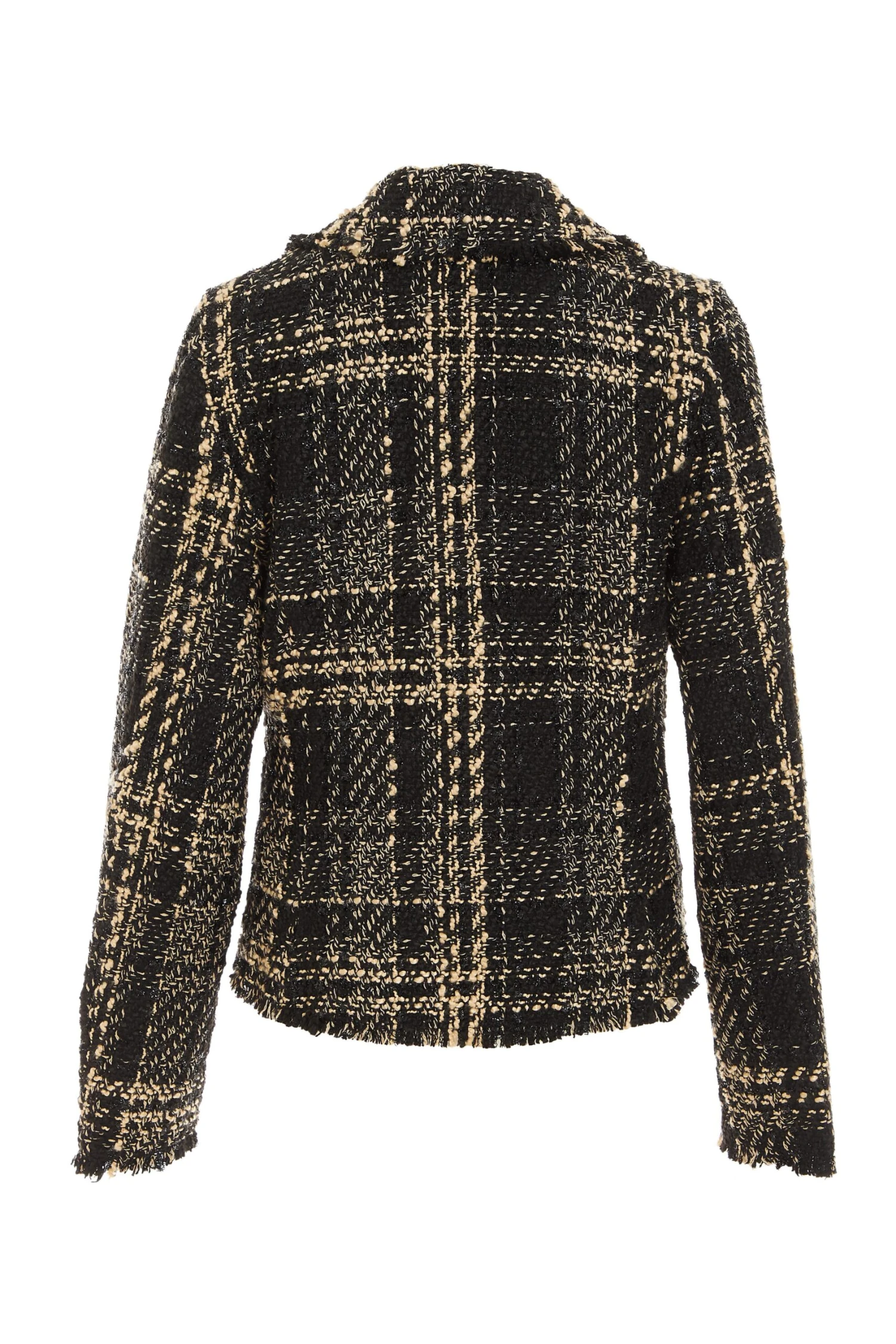 Black Check Boucle Tailored Blazer 7 Black Check Boucle Tailored Blazer - Image 5