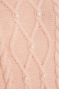 Pink Knitted Pearl Mini Jumper Dress 13 Pink Knitted Pearl Mini Jumper Dress -Chic Summer Shop 00100034982 ZS