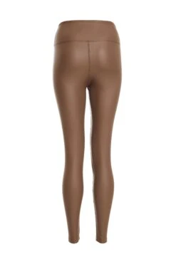Brown Faux Leather Leggings -Chic Summer Shop 00100035196 ZB