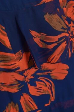 Orange Floral Chiffon Tiered Midi Skirt 13 Orange Floral Chiffon Tiered Midi Skirt -Chic Summer Shop 00100035490 ZS