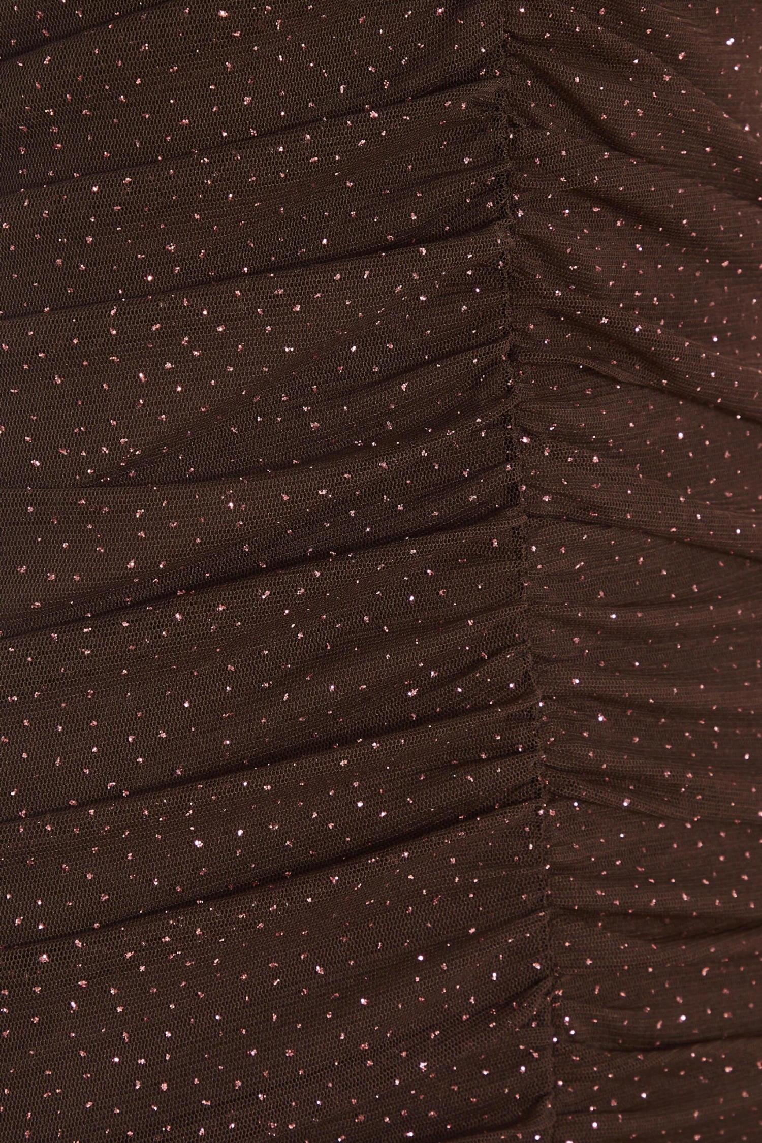 Brown Glitter Ruched Bodycon Mini Dress 8 Brown Glitter Ruched Bodycon Mini Dress - Image 6