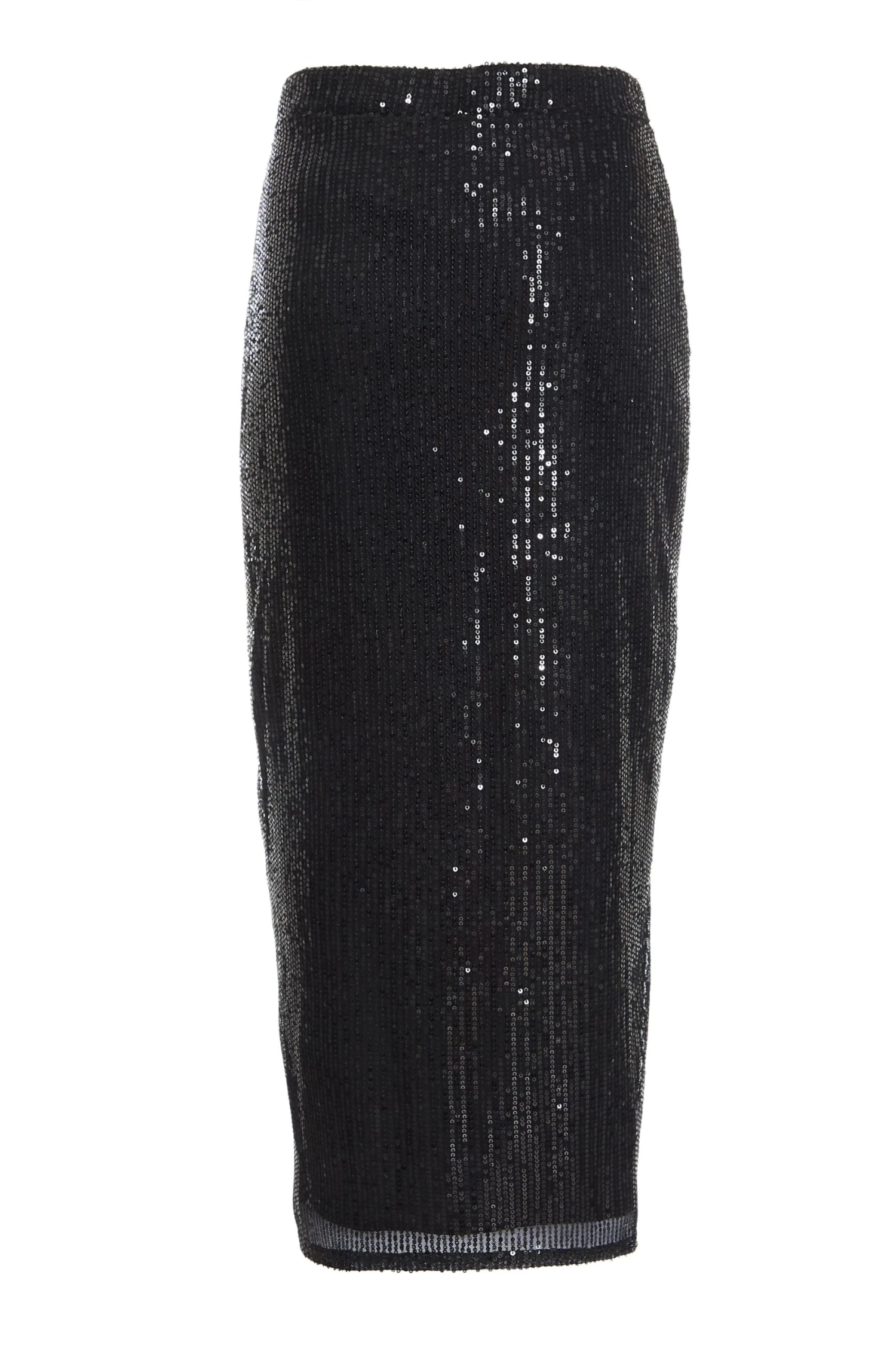 Black Sequin Ruched Midi Skirt 7 Black Sequin Ruched Midi Skirt - Image 5