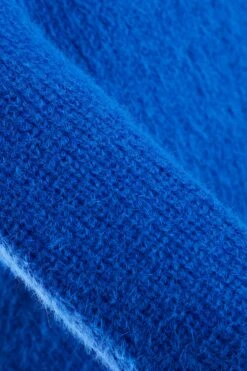 Royal Blue Knitted Fluffy Jumper -Chic Summer Shop 00100035741 ZS