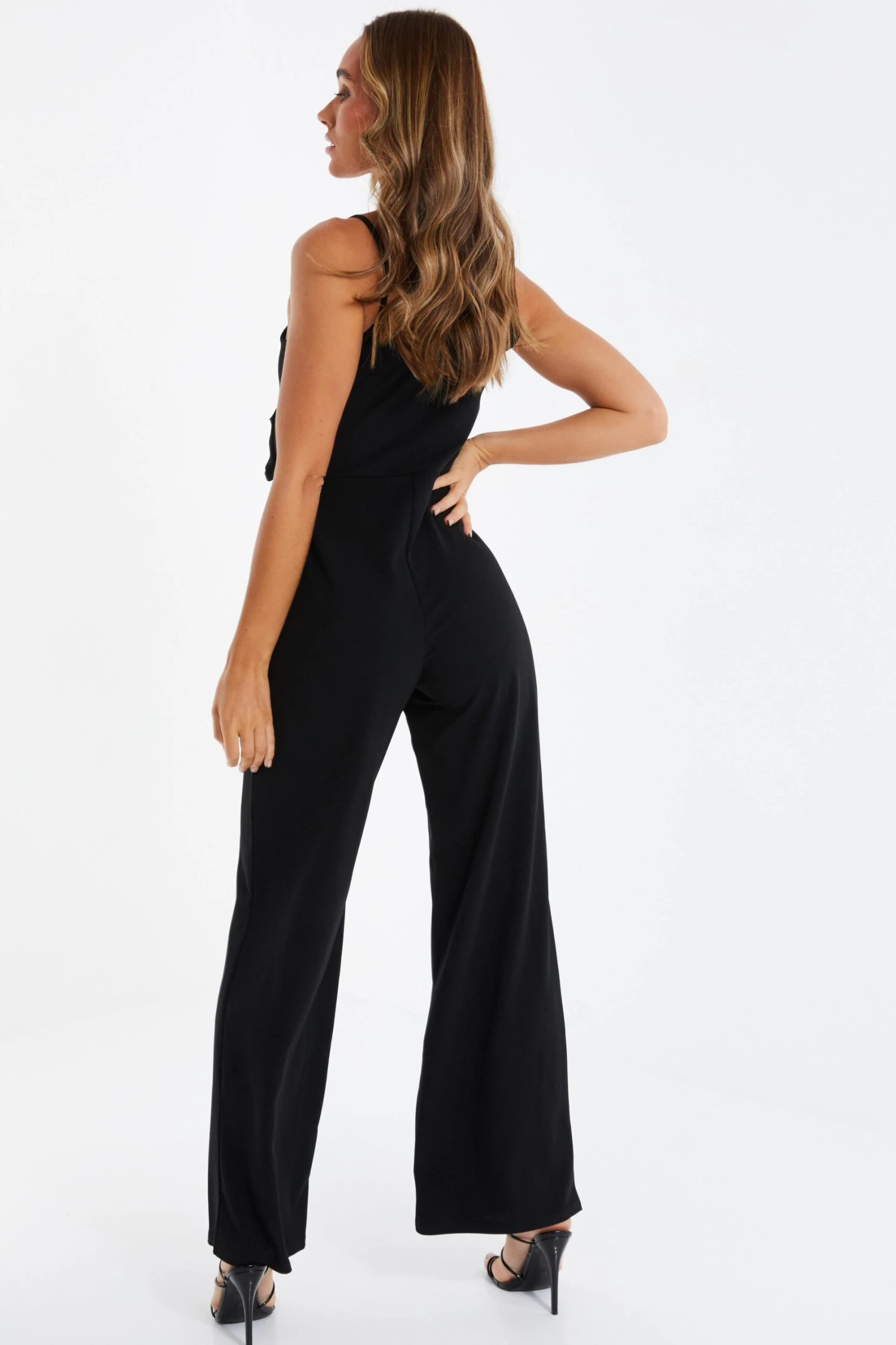 Black Drape Palazzo Jumpsuit 5 Black Drape Palazzo Jumpsuit - Image 3