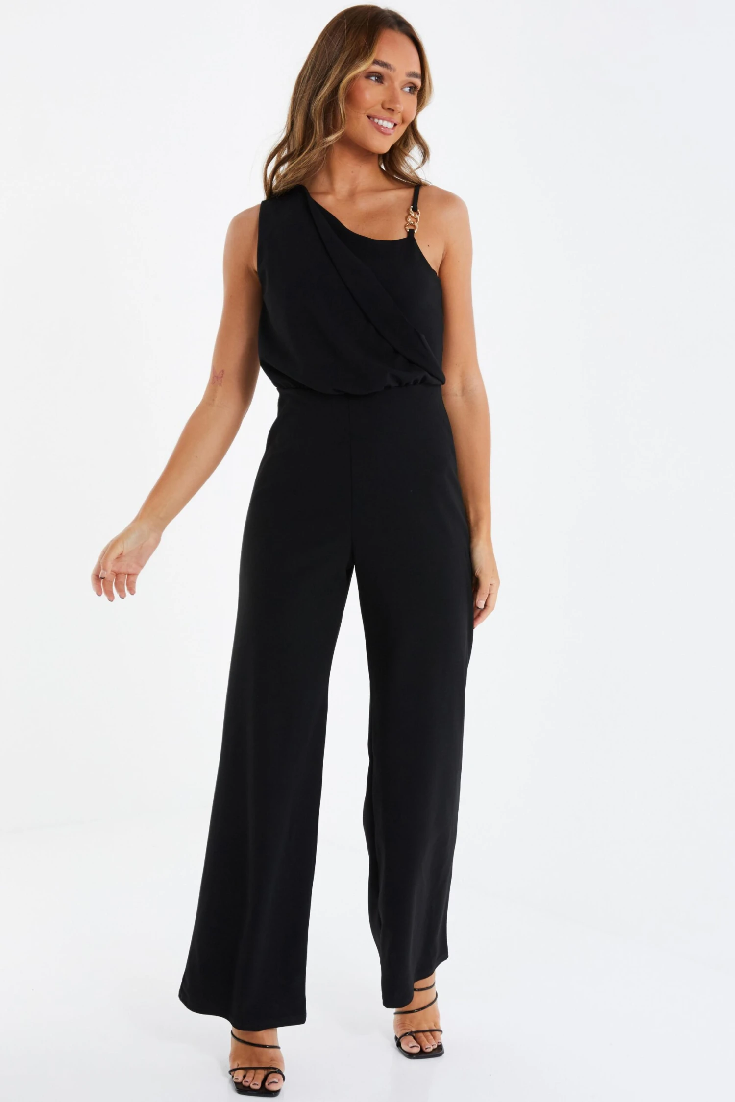 Black Drape Palazzo Jumpsuit 4 Black Drape Palazzo Jumpsuit - Image 2
