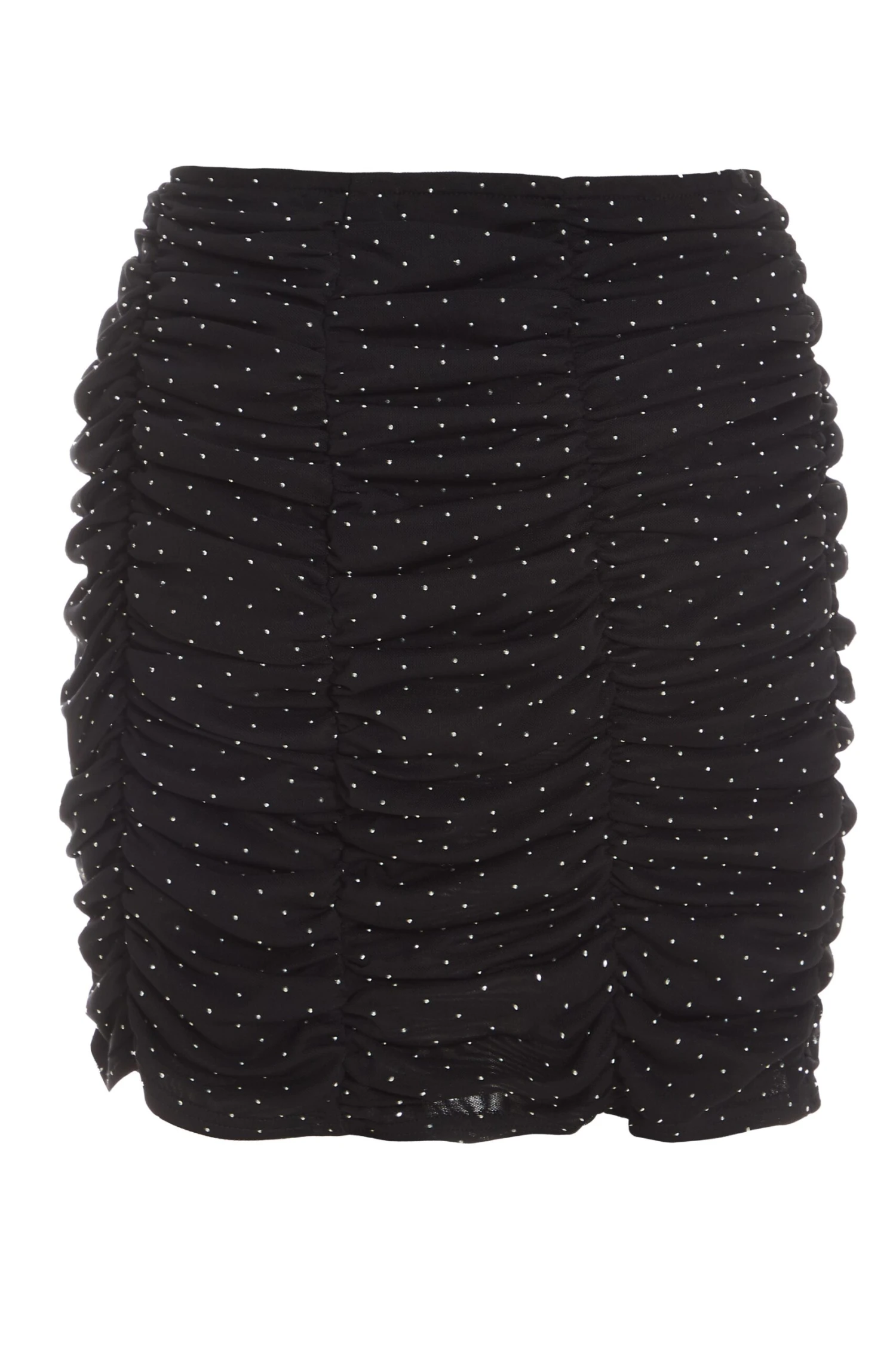 Black Diamante Mesh Mini Skirt 7 Black Diamante Mesh Mini Skirt - Image 5