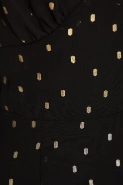 Black Chiffon Foil Maxi Dress 13 Black Chiffon Foil Maxi Dress -Chic Summer Shop 00100035895 ZS