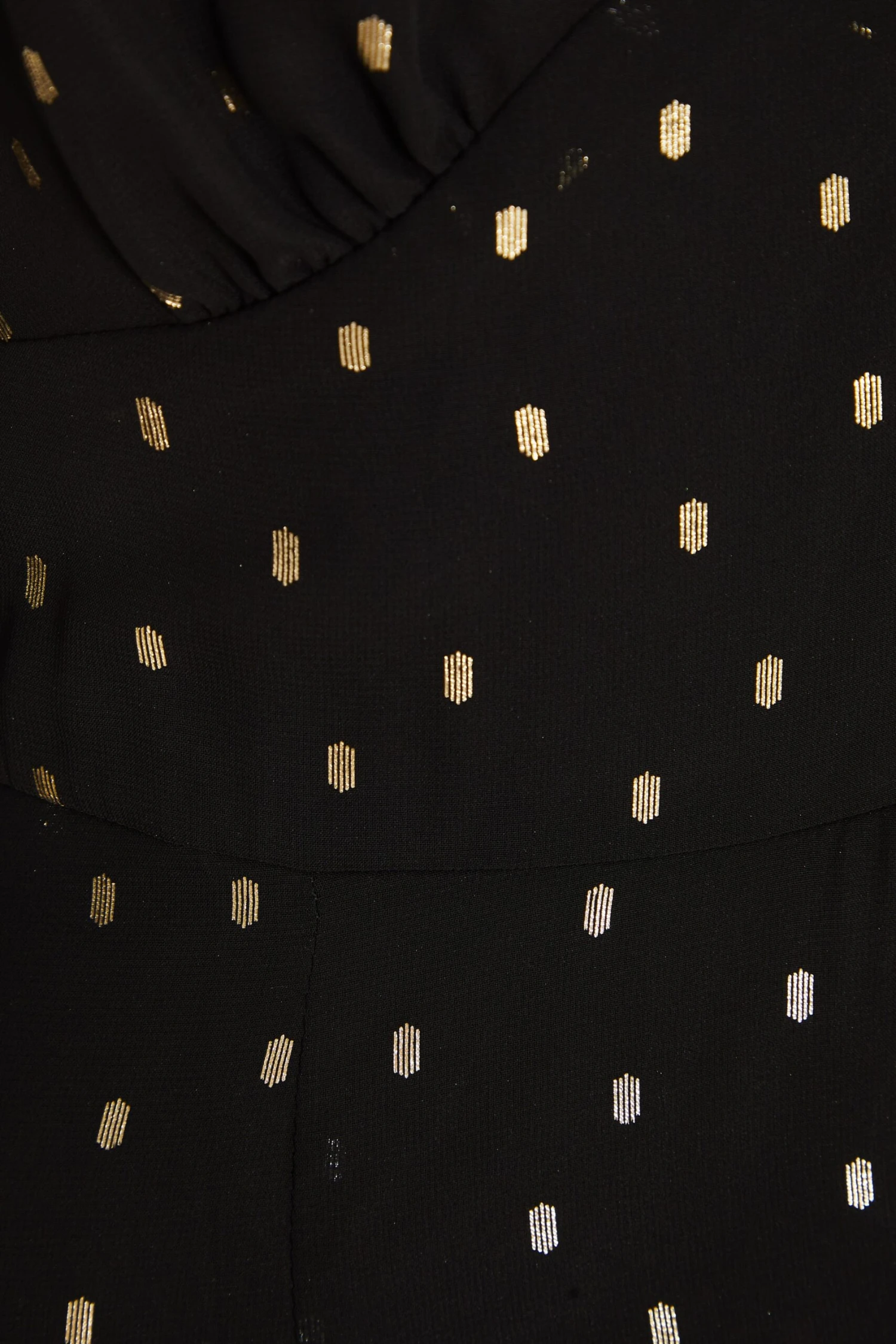 Black Chiffon Foil Maxi Dress 8 Black Chiffon Foil Maxi Dress - Image 6