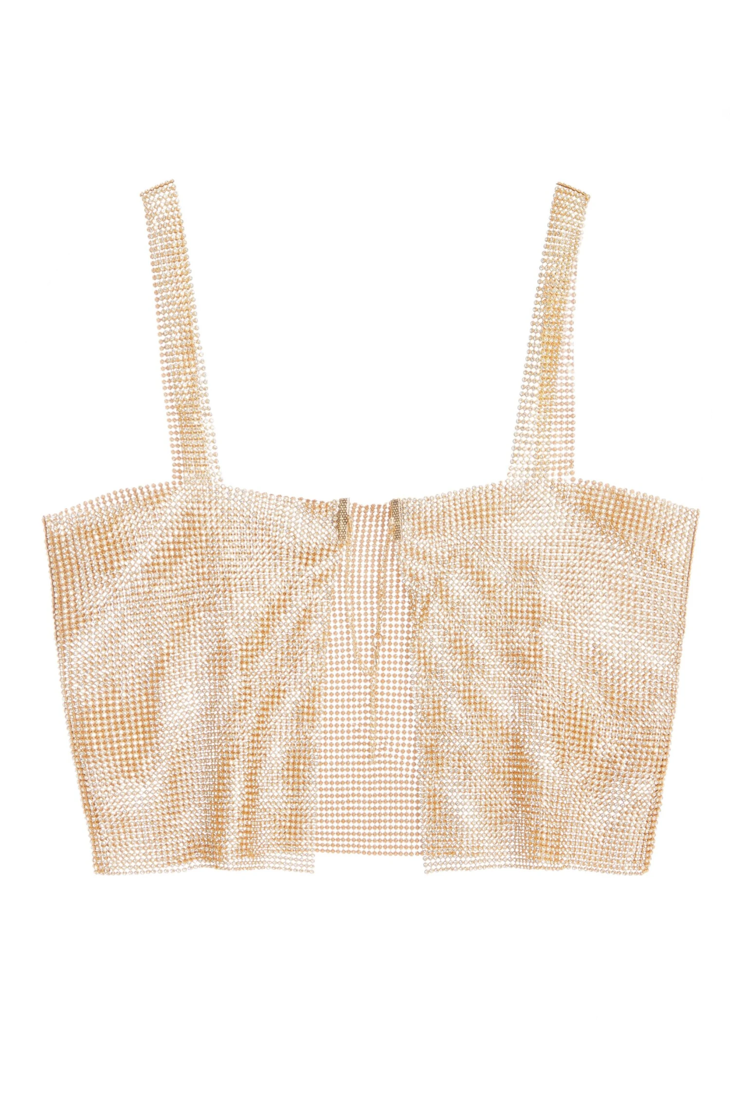 Gold Diamante Chain Crop Top 7 Gold Diamante Chain Crop Top - Image 5