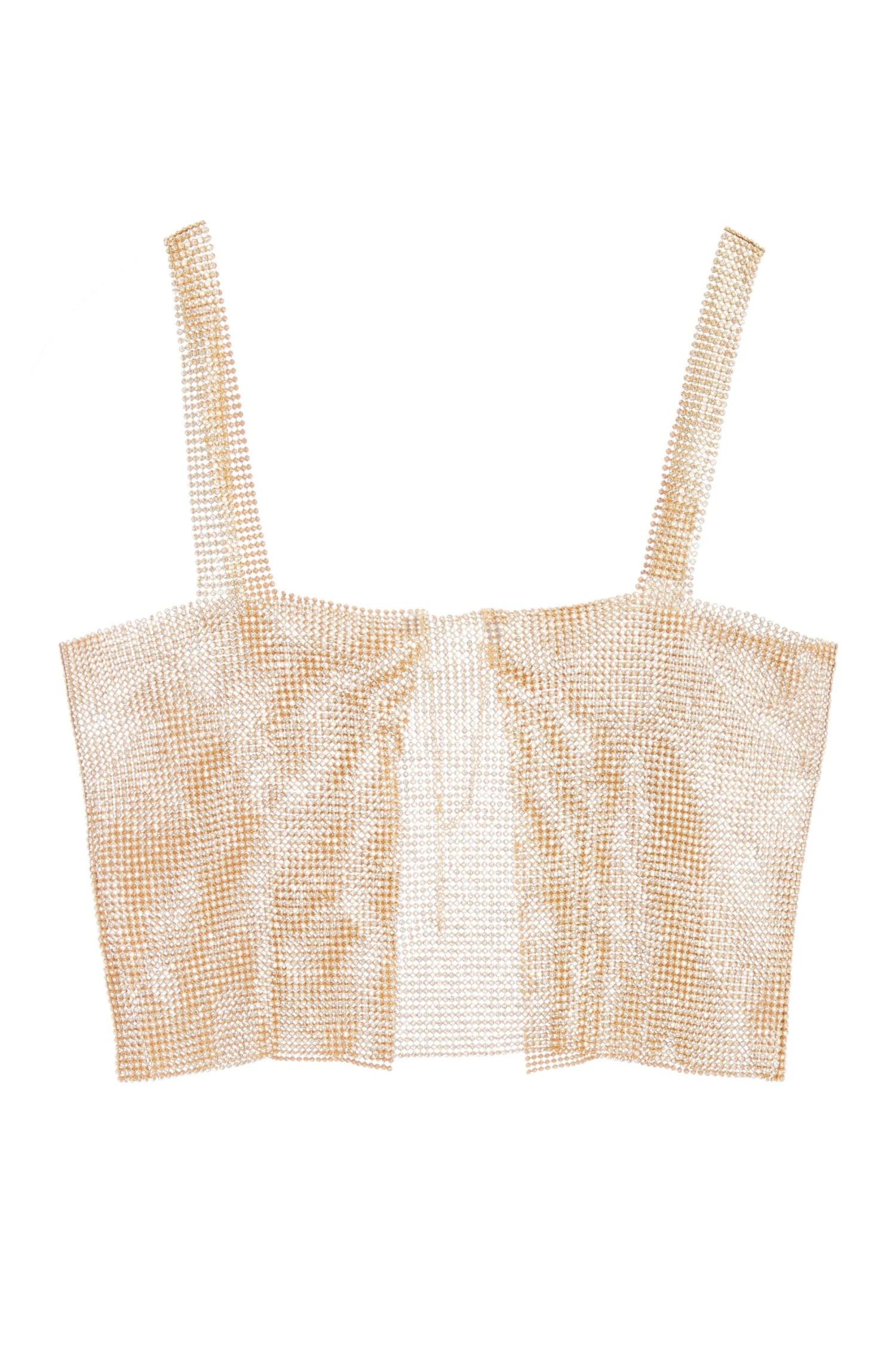 Gold Diamante Chain Crop Top 3 Gold Diamante Chain Crop Top