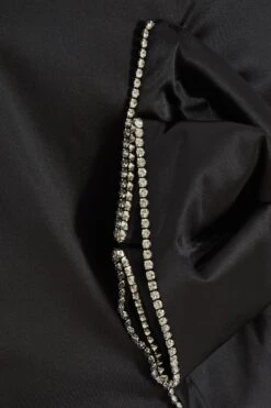 Black Satin Bow Mini Skirt -Chic Summer Shop 00100036177 ZS