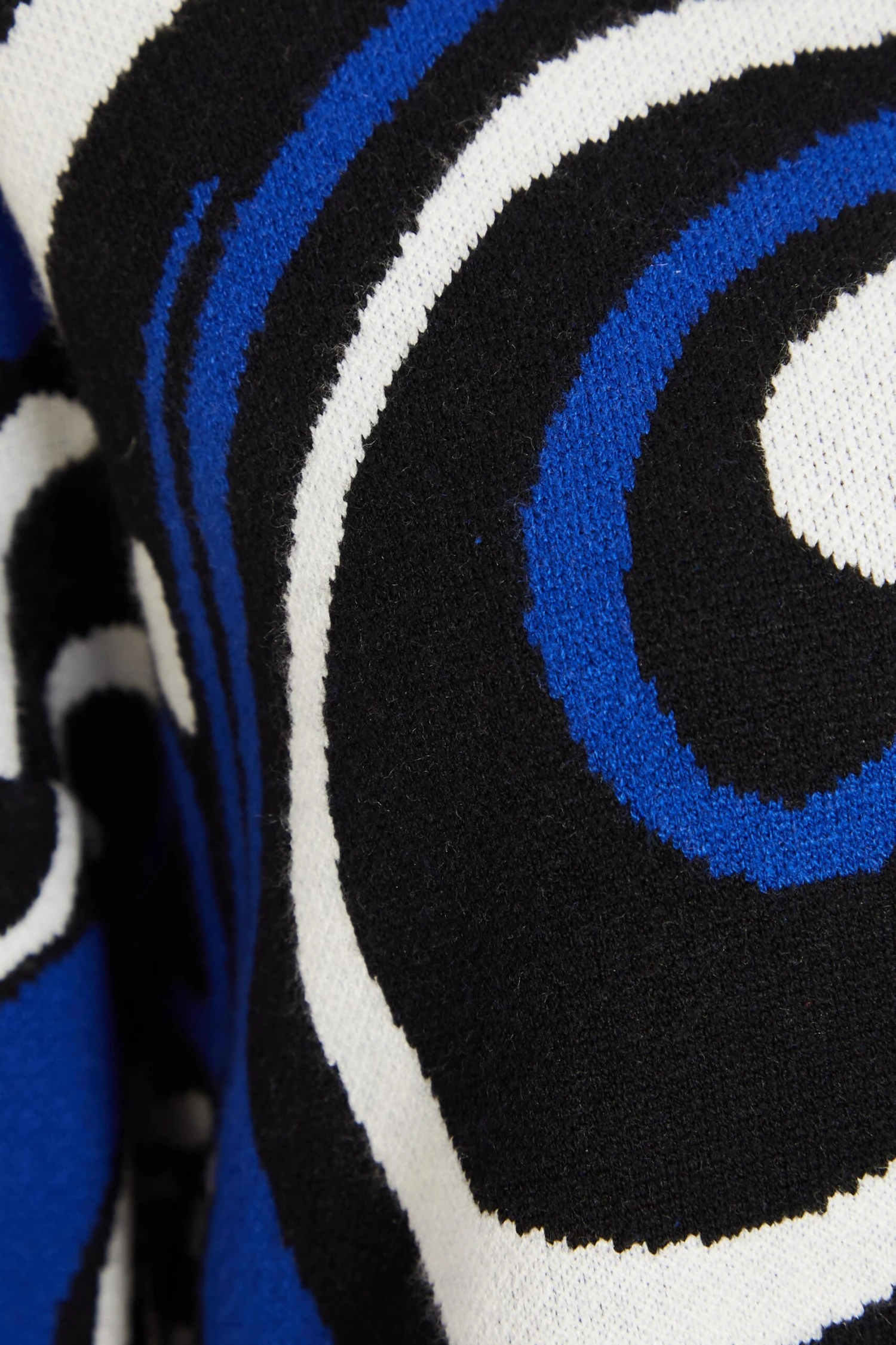 Blue Knitted Marble Print Jumper 8 Blue Knitted Marble Print Jumper - Image 6