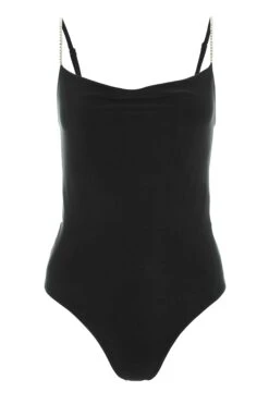 Black Diamante Bodysuit