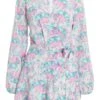 Pink Smudge Print Playsuit