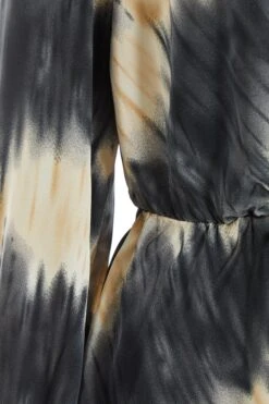 Champagne Satin Marble Print Peplum Top 13 Champagne Satin Marble Print Peplum Top -Chic Summer Shop 00100036576 ZS