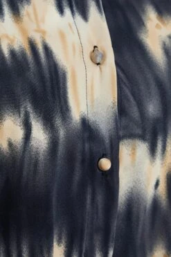 Champagne Satin Marble Print Blouse 13 Champagne Satin Marble Print Blouse -Chic Summer Shop 00100036577 ZS