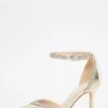 Gold Foil Diamante Trim Court Heels -Chic Summer Shop 00100036725 ZM