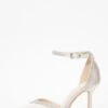 Champagne Satin Diamante Trim Court Heels -Chic Summer Shop 00100036730 ZM