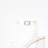 Bridal White Satin Twist Block Heeled Sandals -Chic Summer Shop 00100036738 ZM