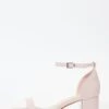 Pink Faux Leather Low Heeled Sandals -Chic Summer Shop 00100036759 ZM