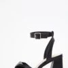 Black Twist Front Block Heeled Sandals 1 Black Twist Front Block Heeled Sandals -Chic Summer Shop 00100036763 ZM