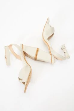 Nude Twist Front Block Heeled Sandals -Chic Summer Shop 00100036767 XS