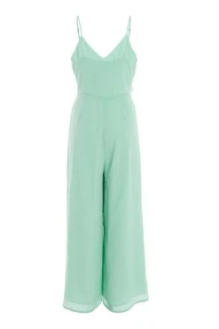 Mint Chiffon Frill Jumpsuit -Chic Summer Shop 00100036836 ZB