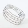 Silver Diamante Cuff Bracelet