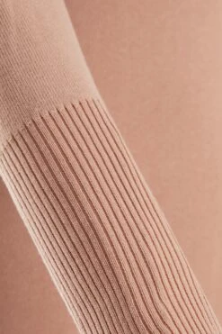 Stone Knitted Puff Sleeve Dress -Chic Summer Shop 00100036995 ZS