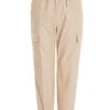 Stone Faux Leather Cargo Trousers -Chic Summer Shop 00100037034 ZM