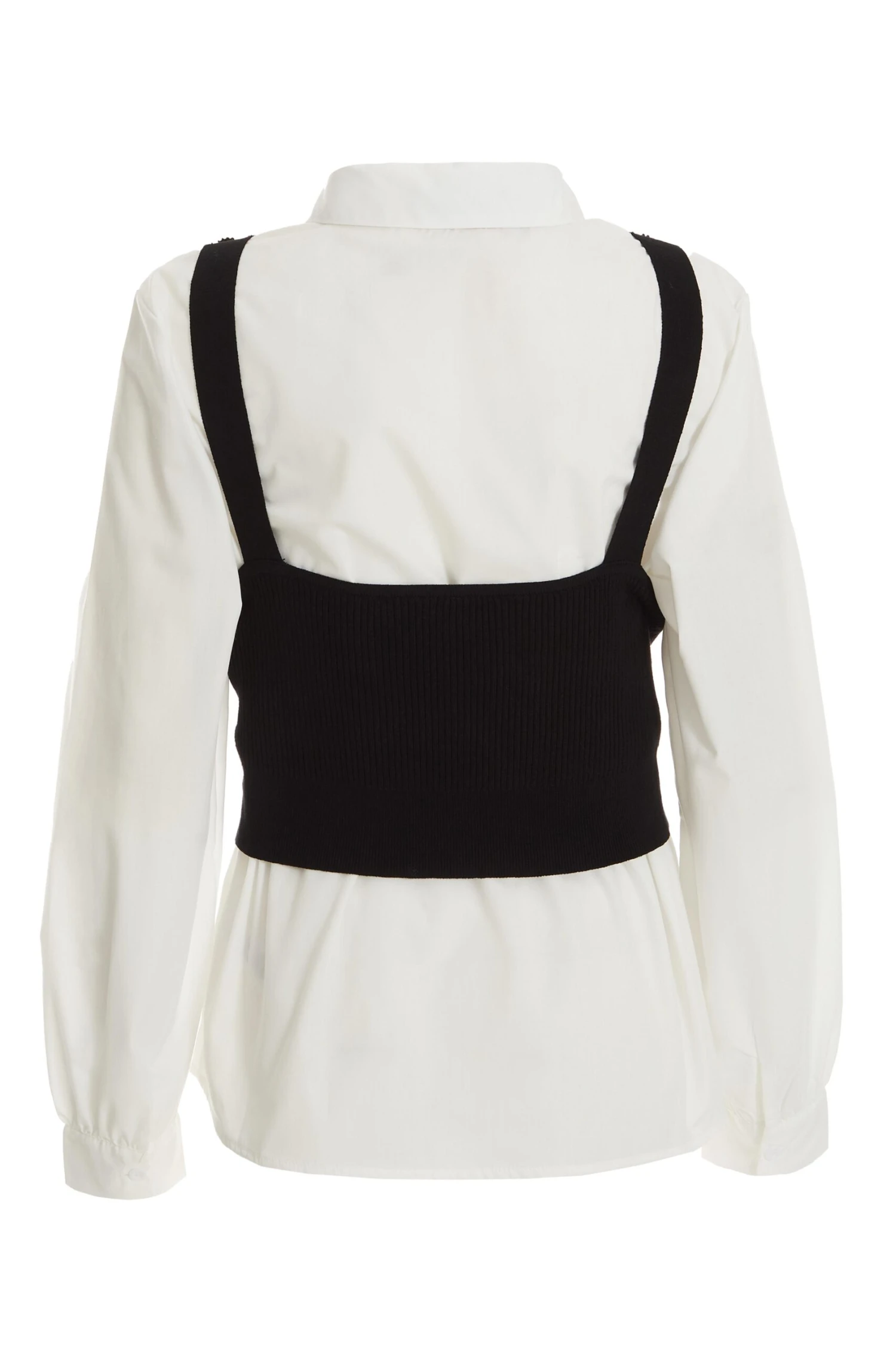 Black Two In One Knitted Vest Shirt 7 Black Two In One Knitted Vest Shirt - Image 5