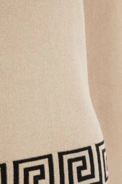 Stone Geometric Knitted Jumper -Chic Summer Shop 00100037056 ZS