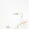 Bridal White Satin Bow Block Heeled Sandals -Chic Summer Shop 00100037158 ZM
