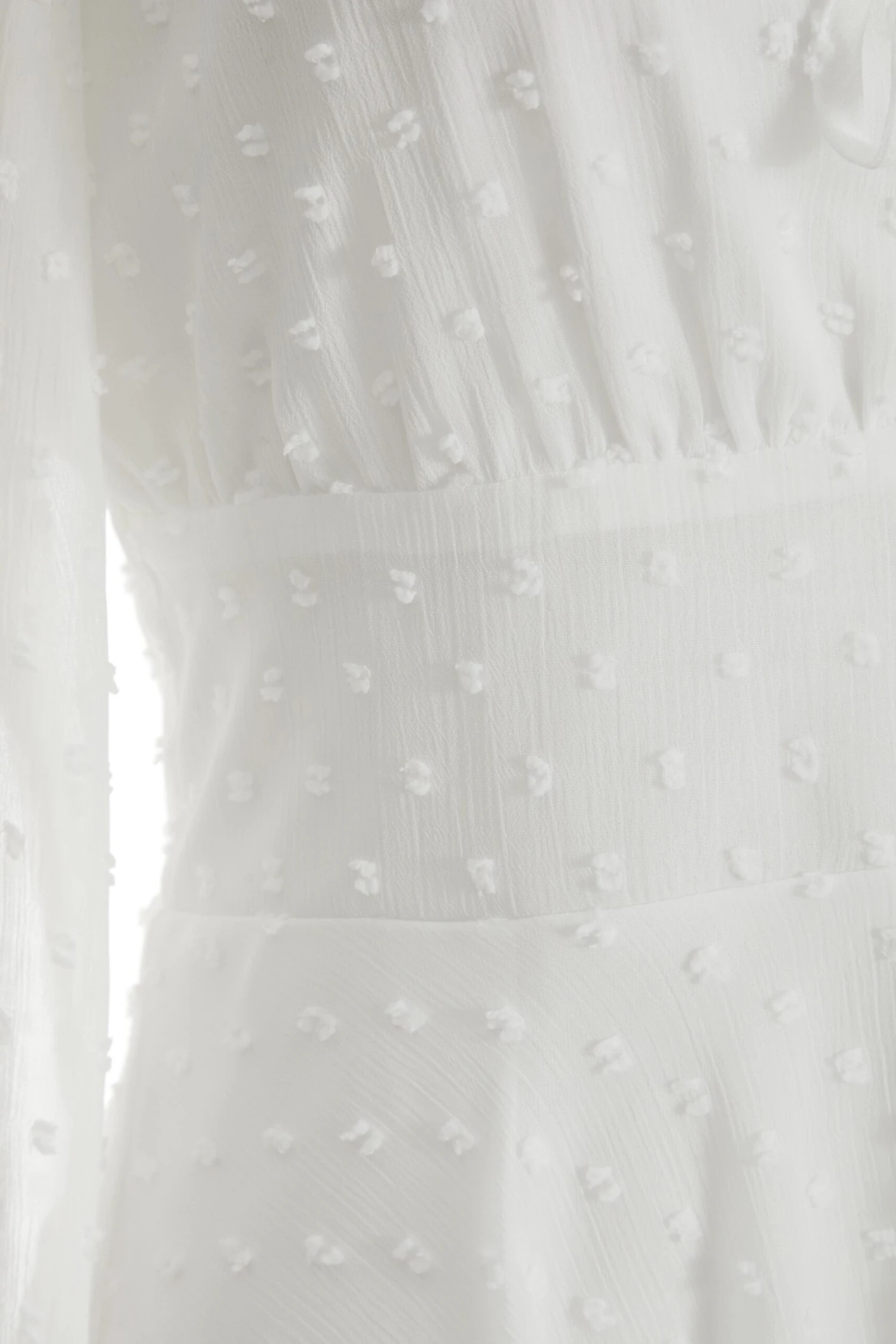 Cream Chiffon Tie Front Playsuit 7 Cream Chiffon Tie Front Playsuit - Image 6